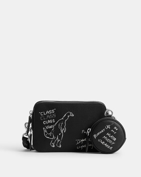 Charter Crossbody Bag 19 With Sketch Print