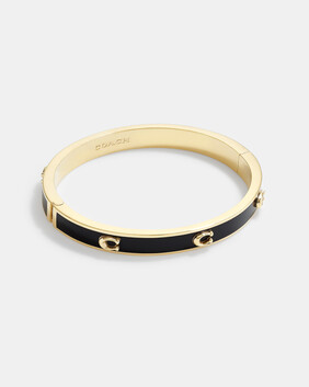 Pegged Signature Hinged Bangle
