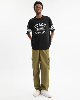 Horse And Carriage Relaxed T-shirt In Organic Cotton