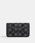 Essential Slim Card Case In Crystal Signature Jacquard