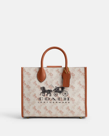 Buy COACH Ace Tote 26 With Horse And Carriage Print BEIGE Online 