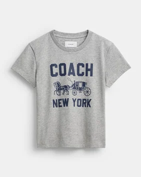 Horse And Carriage T-shirt In Organic Cotton