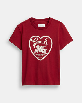 90s Heart T-shirt In Organic Cotton