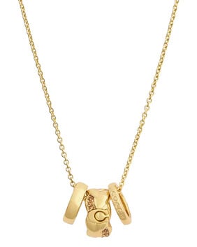 Braided Rondelle Short Pendant Necklace