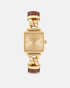Cass Twisted Leather Watch, 22mm