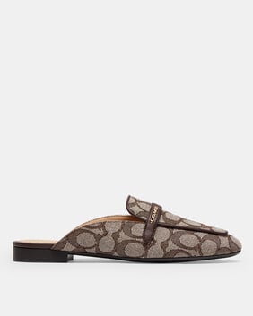 Backless Loafer In Signature Jacquard