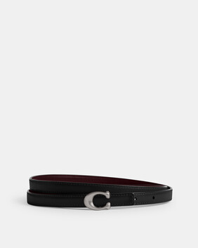 Sculpted Signature Buckle Reversible Belt, 13mm