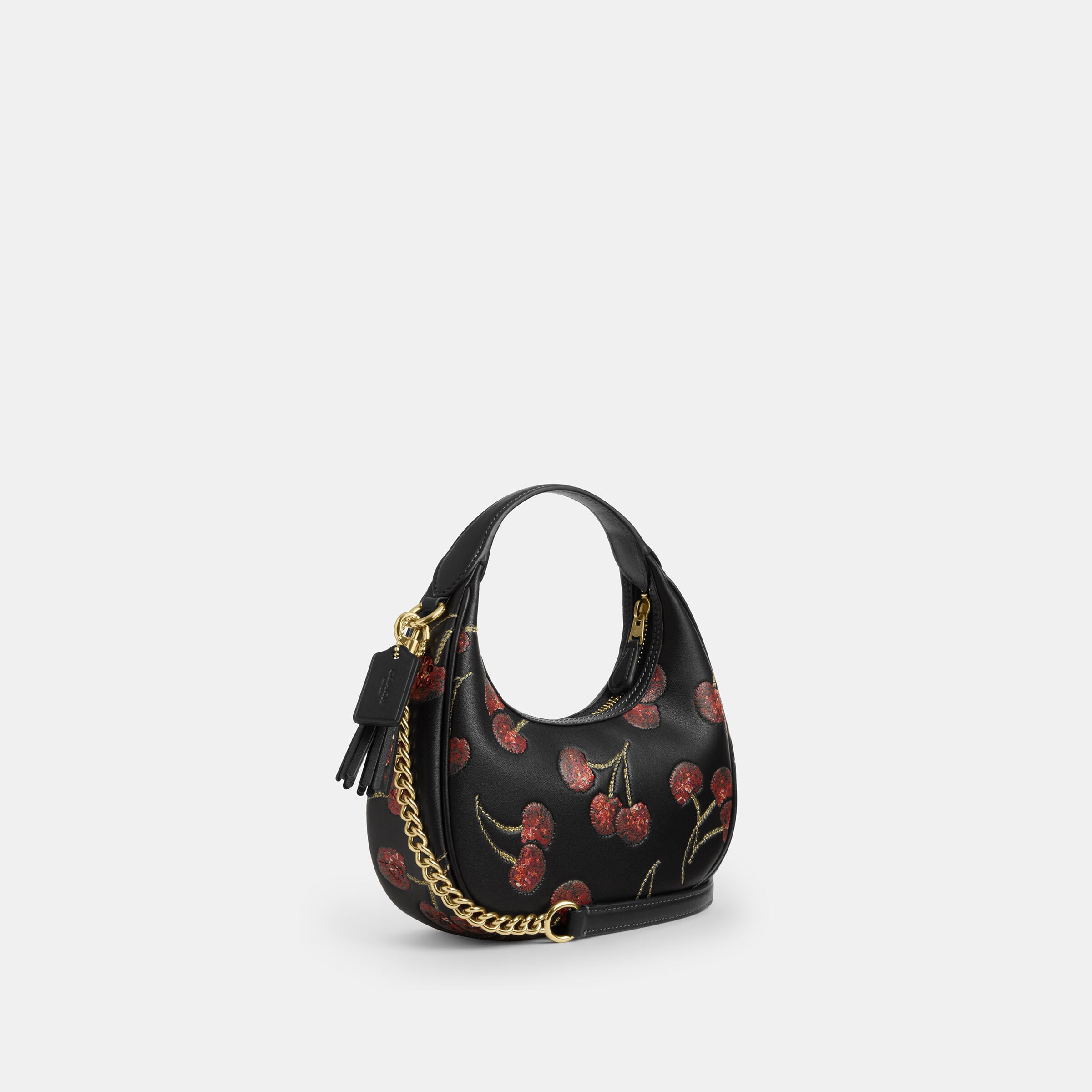 Buy COACH Carmen Mini Crossbody Bag With Cherry Print Black Online