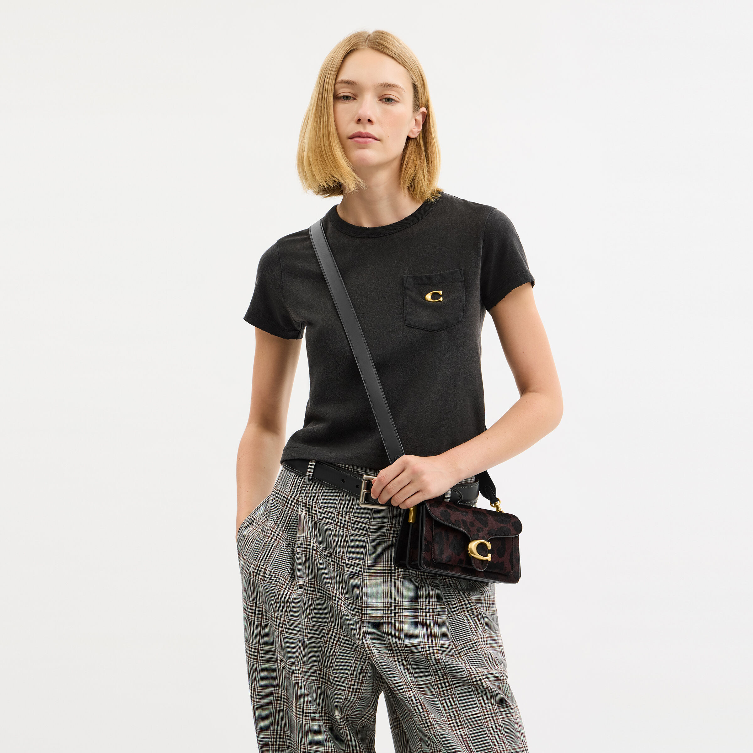ショルダーバッグ Coach Haircalf Shoulder Bag Restored Bandit Shoulder Bag In Haircalf With Zebra Print | COACH®