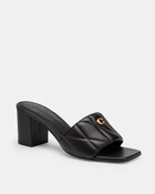 Holly Block Heel Sandal With Quilting