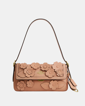 Etta Small Flap Shoulder Bag In Floral Applique