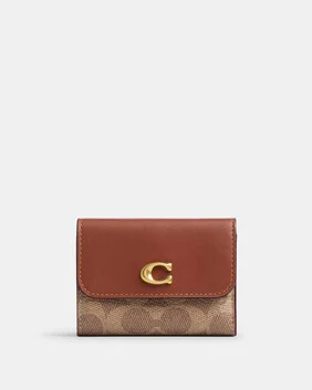 Essential Card Holder Wallet In Signature Canvas