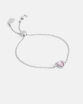 Halo Heart Slider Bracelet