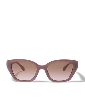 Irreg Frame Sculpted C Logo Temple Sunglasses
