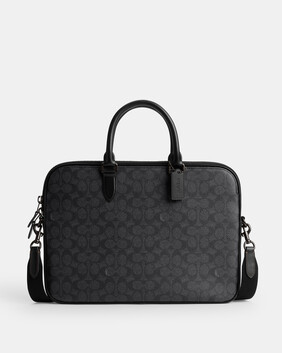 Gotham Slim Briefcase In Signature Canvas
