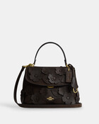 حقيبة إيموري بيد علوية بتطريزات زهور