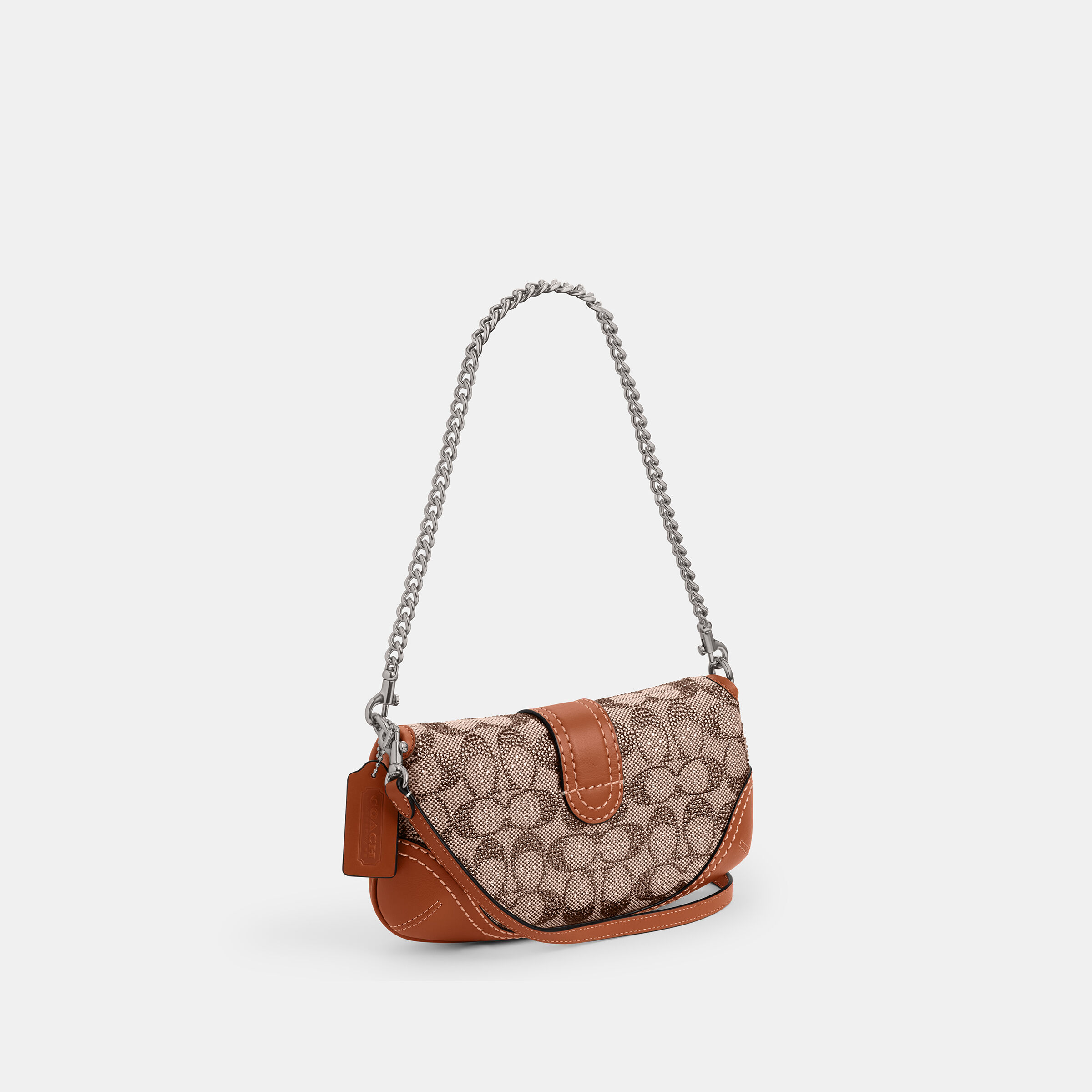 Buy COACH Soho Bag 25 In Crystal Signature Jacquard Brown Online