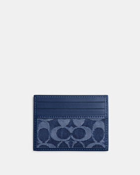 Card Case In Signature Denim