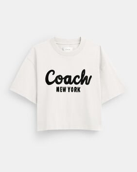 Cursive Signature Cropped T-shirt