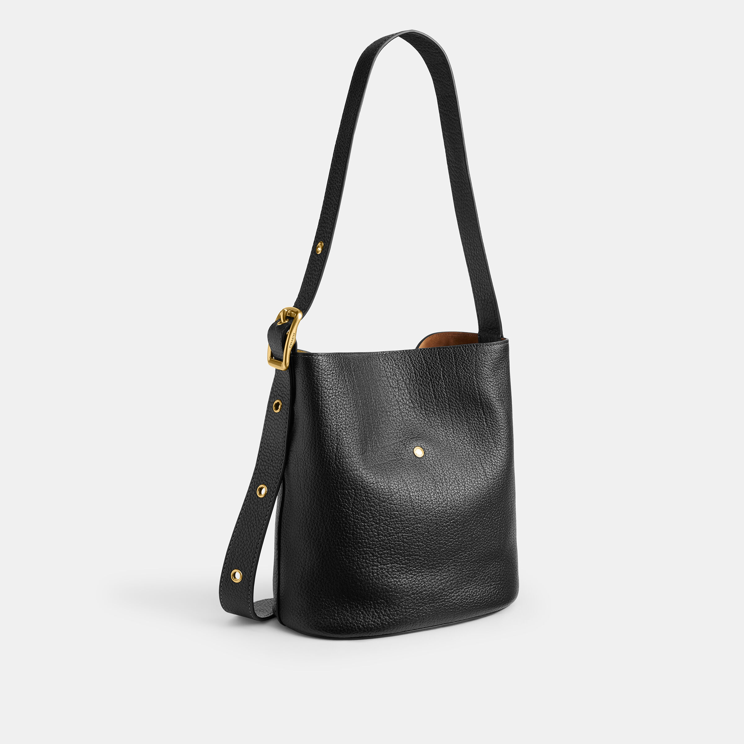 Buy COACH Bleecker Bucket Bag With Kisslock Black Online in UAE