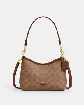 Laurel Small Shoulder Bag In Signature Canvas