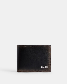Slim Billfold Wallet In Loved Leather