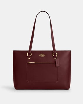 Gallery Tote In Soft Smooth Leather
