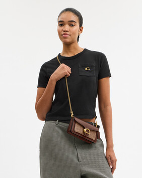 Tabby Chain Crossbody Bag 19 In Signature Canvas