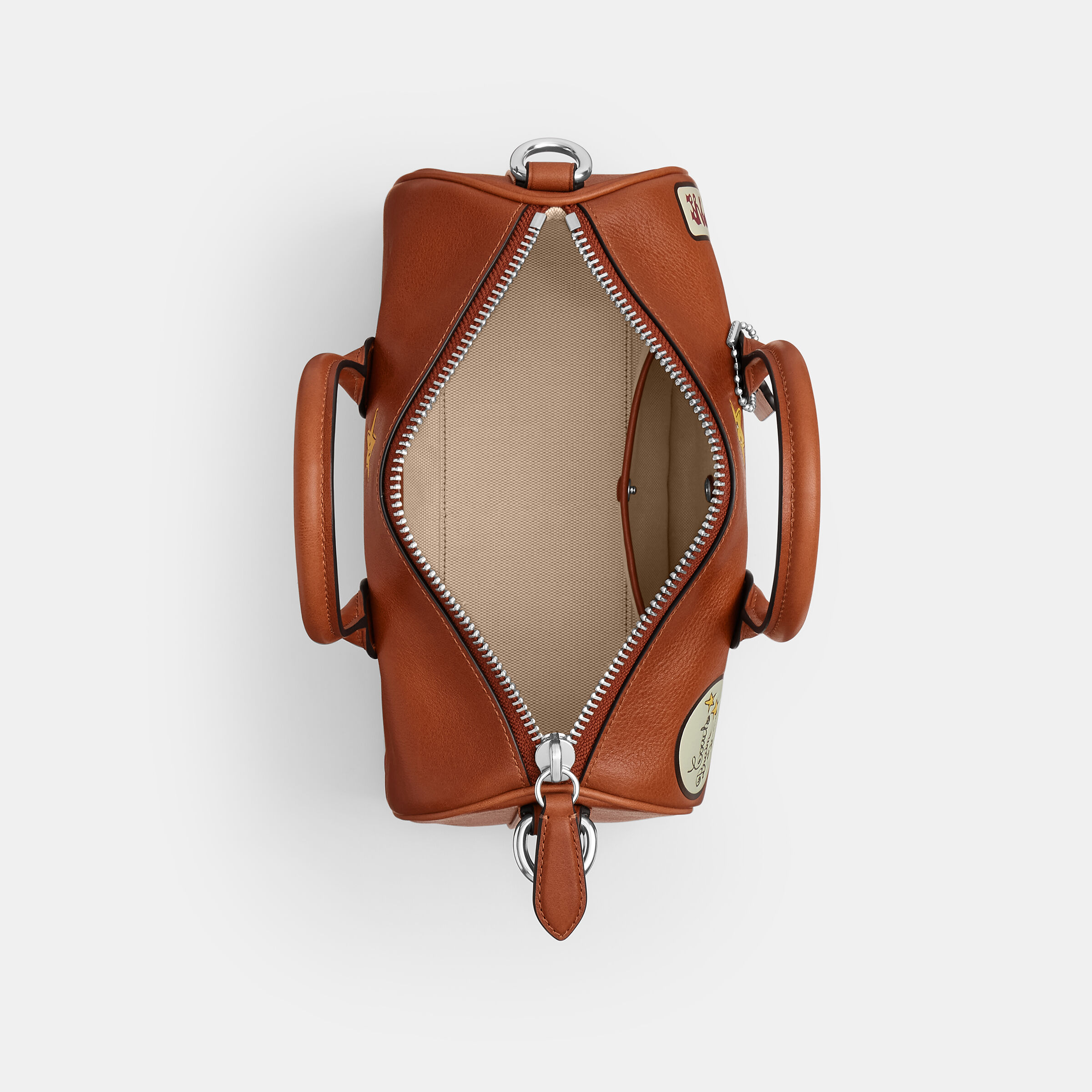 Buy COACH Brain Dead Compass Bag 25 With Patches Open Brown Online
