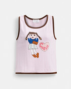 Brain Dead Graphic Pointelle Tank Top