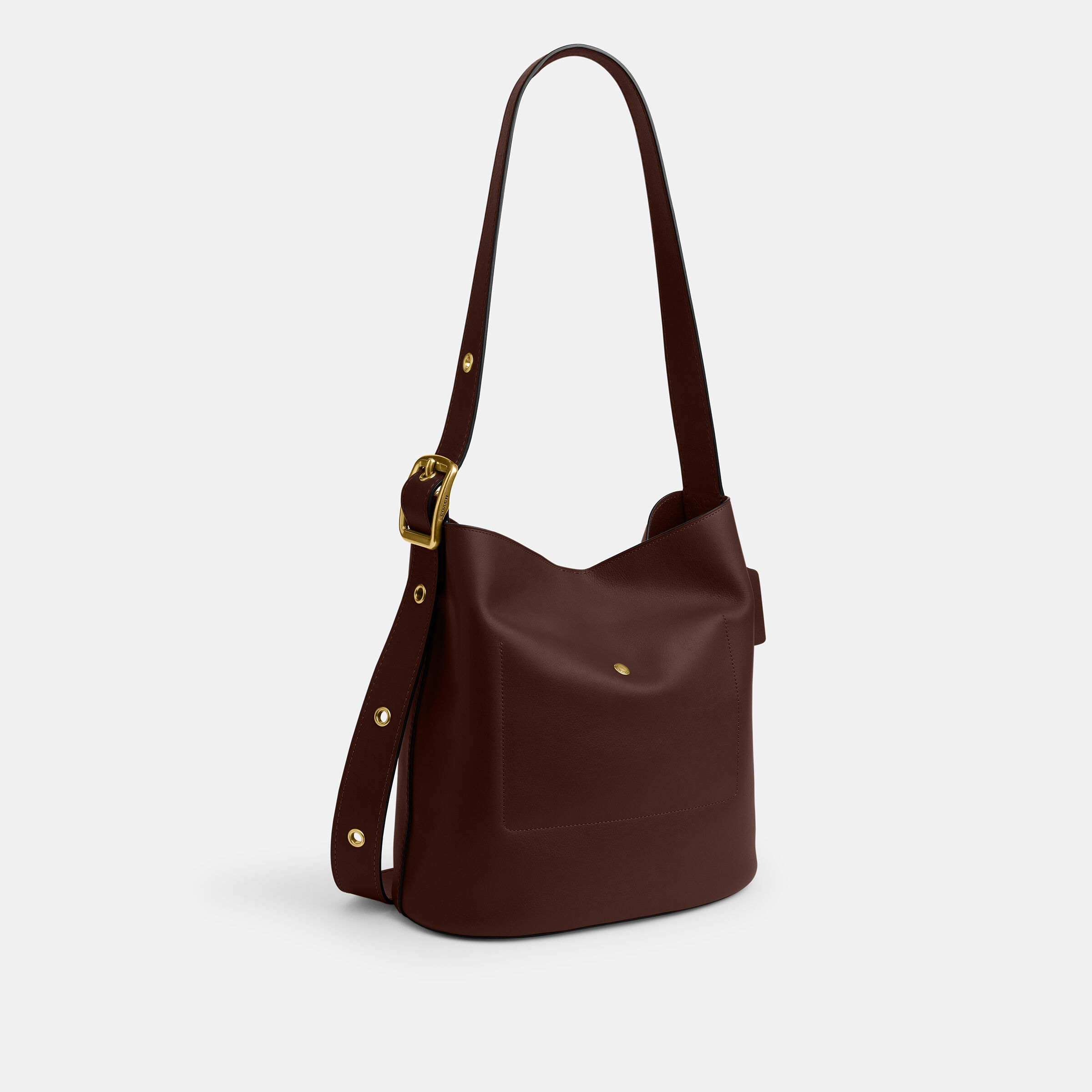 Buy COACH Bleecker Bucket Bag DARK BROWN Online in UAE
