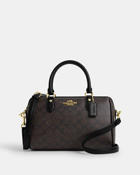 حقيبة ساتشيل روان قماش قنب محفور بشعار الماركة