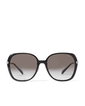 Sculpted Tea Rose Round Sunglasses