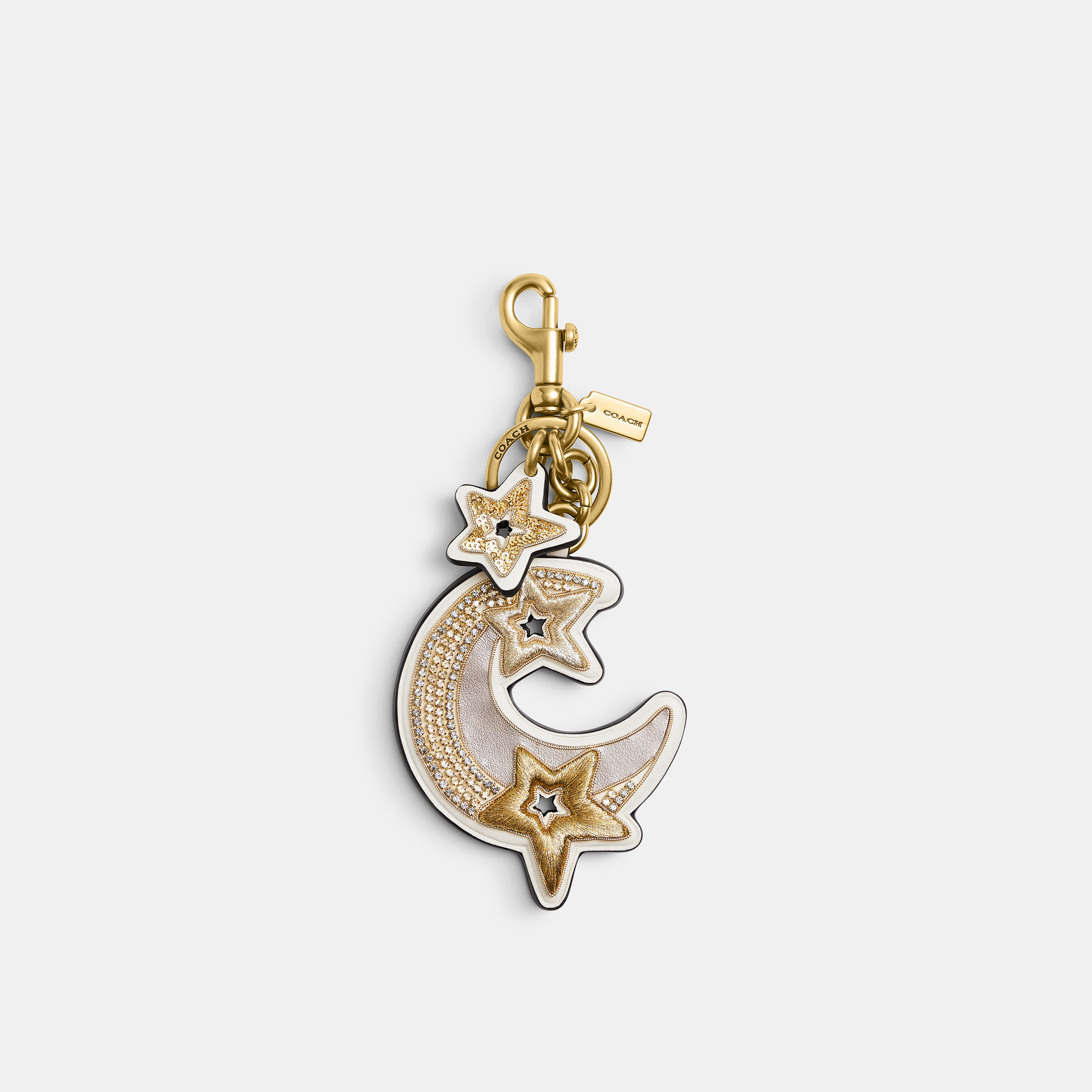 Buy COACH Moon And Star Bag Charm WHITE Online in UAE