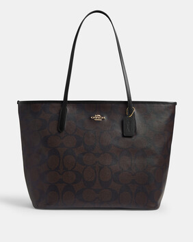 Large City Tote Bag In Maxi Signature Canvas