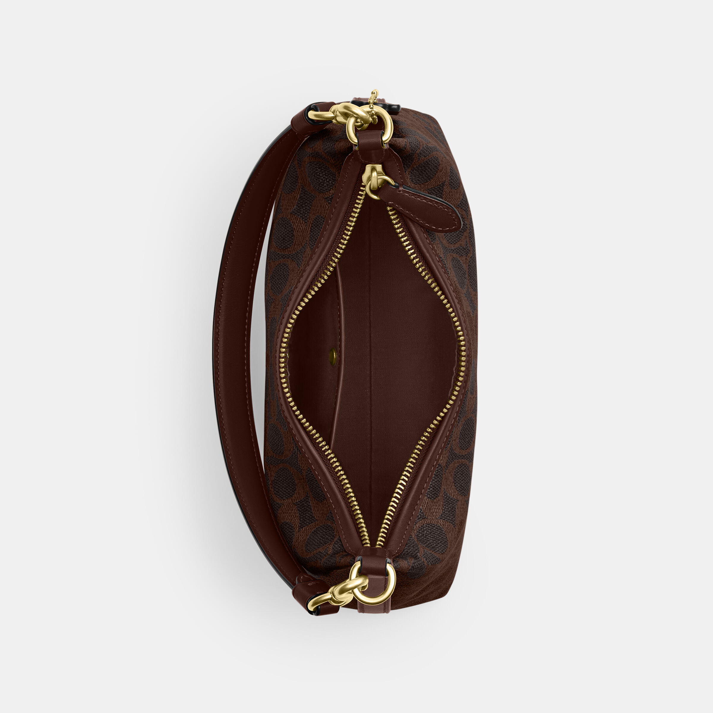 Buy COACH Juliet Shoulder Bag 25 In Signature Canvas DARK BROWN