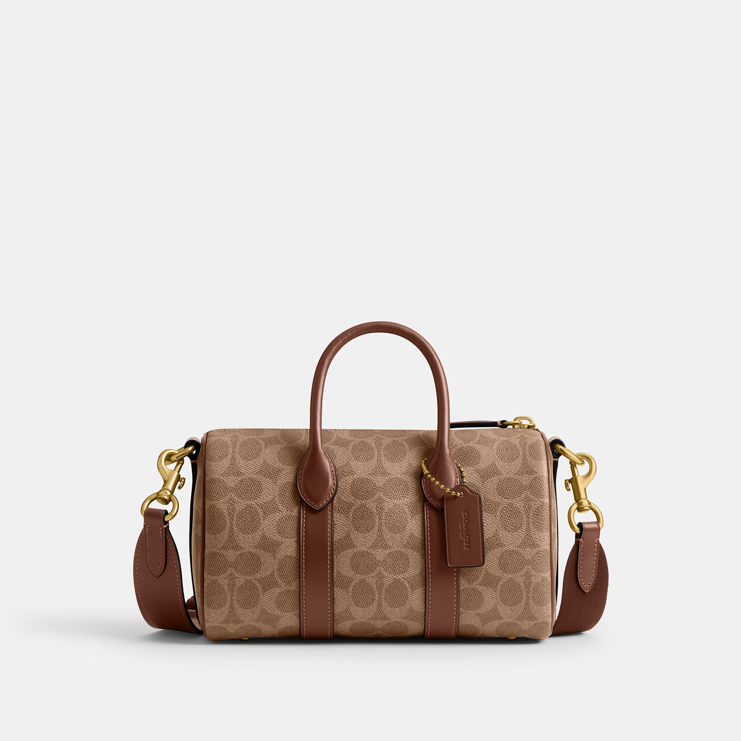 Buy COACH Compass Bag 25 In Signature Canvas Brown Online in Kuwait