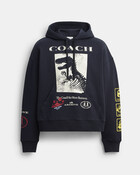 Dinosaur Collage Relaxed Hoodie In Organic Cotton