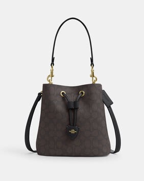 Rowan Bucket Bag In Signature Canvas