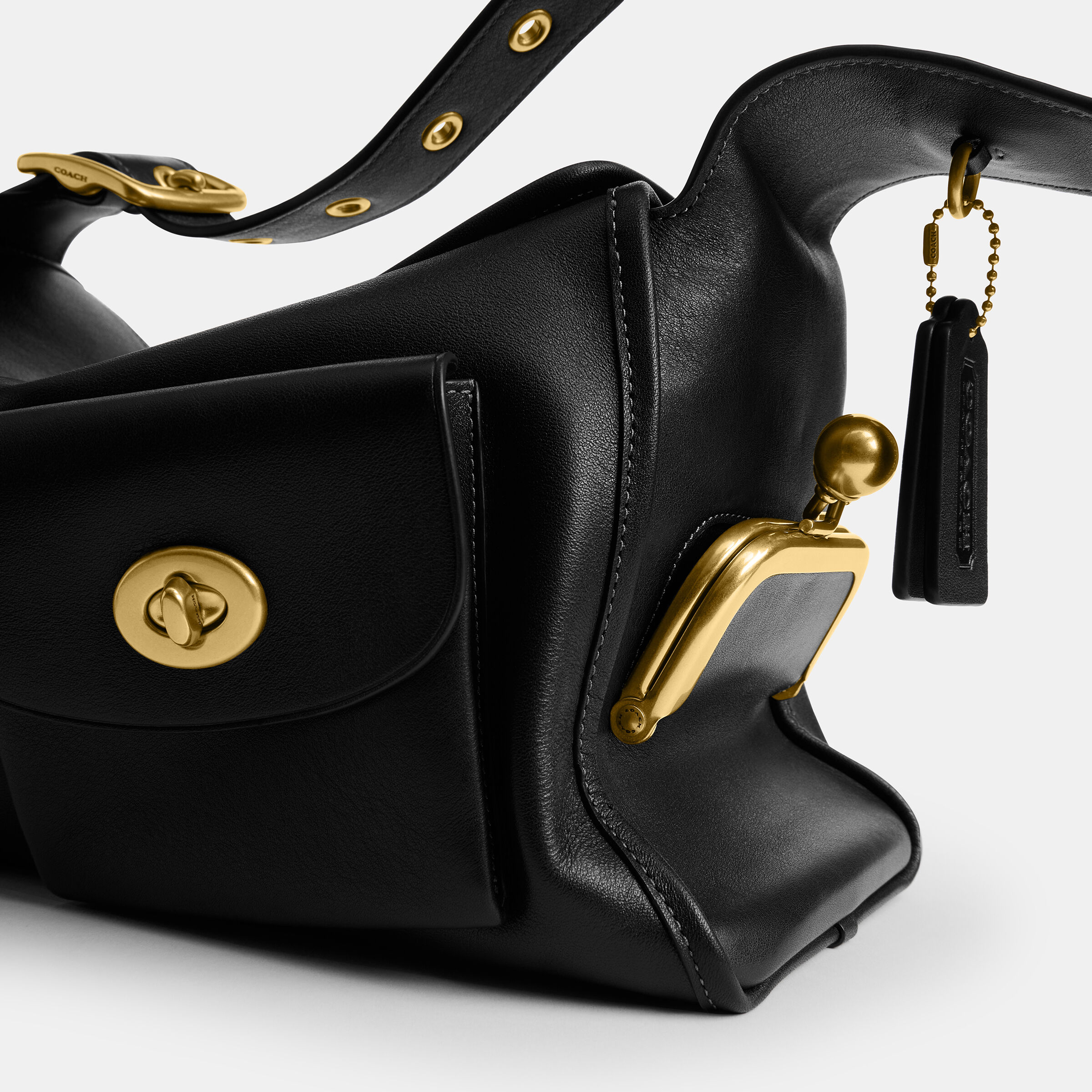Buy COACH Turnlock Haversack Bag Black Online in UAE