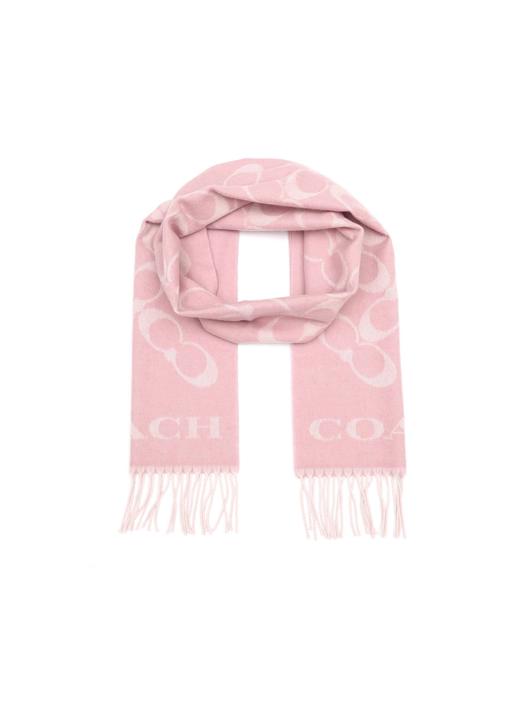 Buy COACH Bias Signature C Muffler Pink Online in UAE