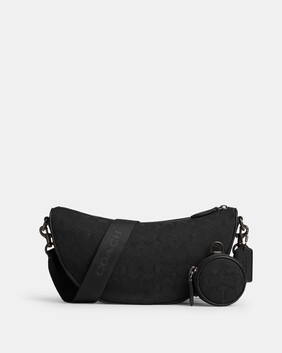 Hall Soft Sling Bag In Signature Jacquard