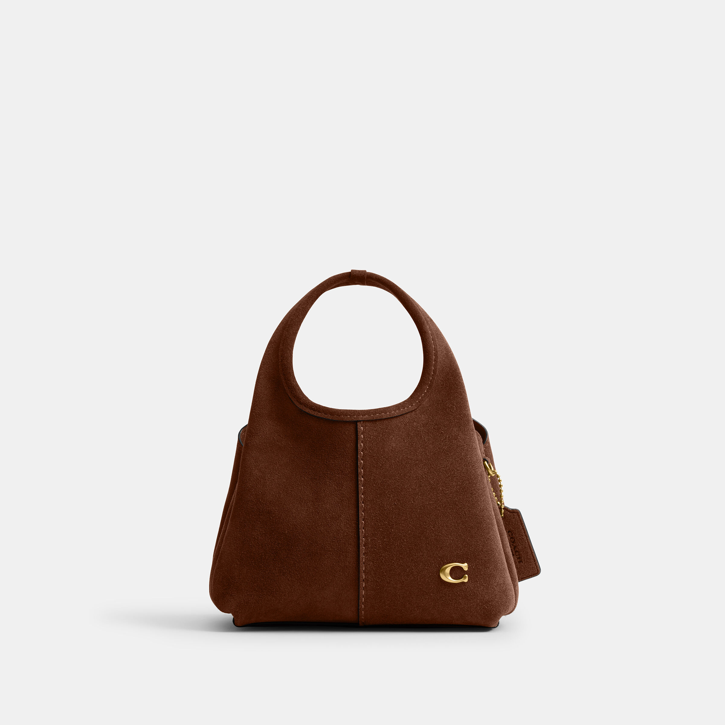 バッグ COACH 7039 handbag signature suede Buy COACH Suede Lana Shoulder Bag 19 Brown Online in UAE