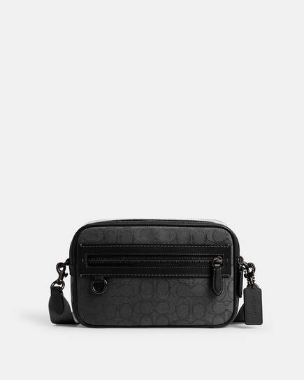 Buy COACH Theo Camera Bag In Signature Jacquard Black Online in UAE