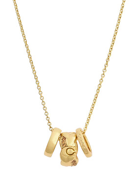 Braided Rondelle Short Pendant Necklace