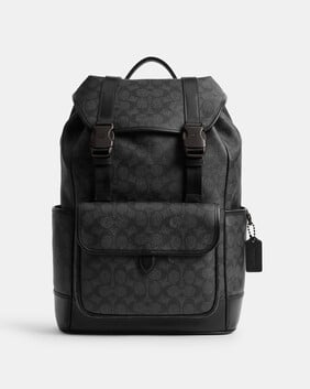League Flap Backpack In Signature Canvas 29