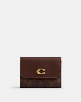 Essential Card Holder Wallet In Signature Canvas