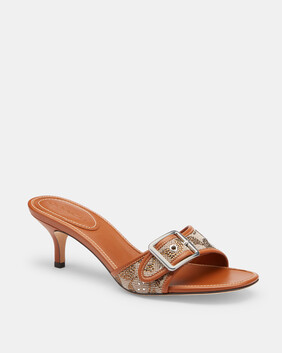Margot Sandal In Crystal Signature Jacquard