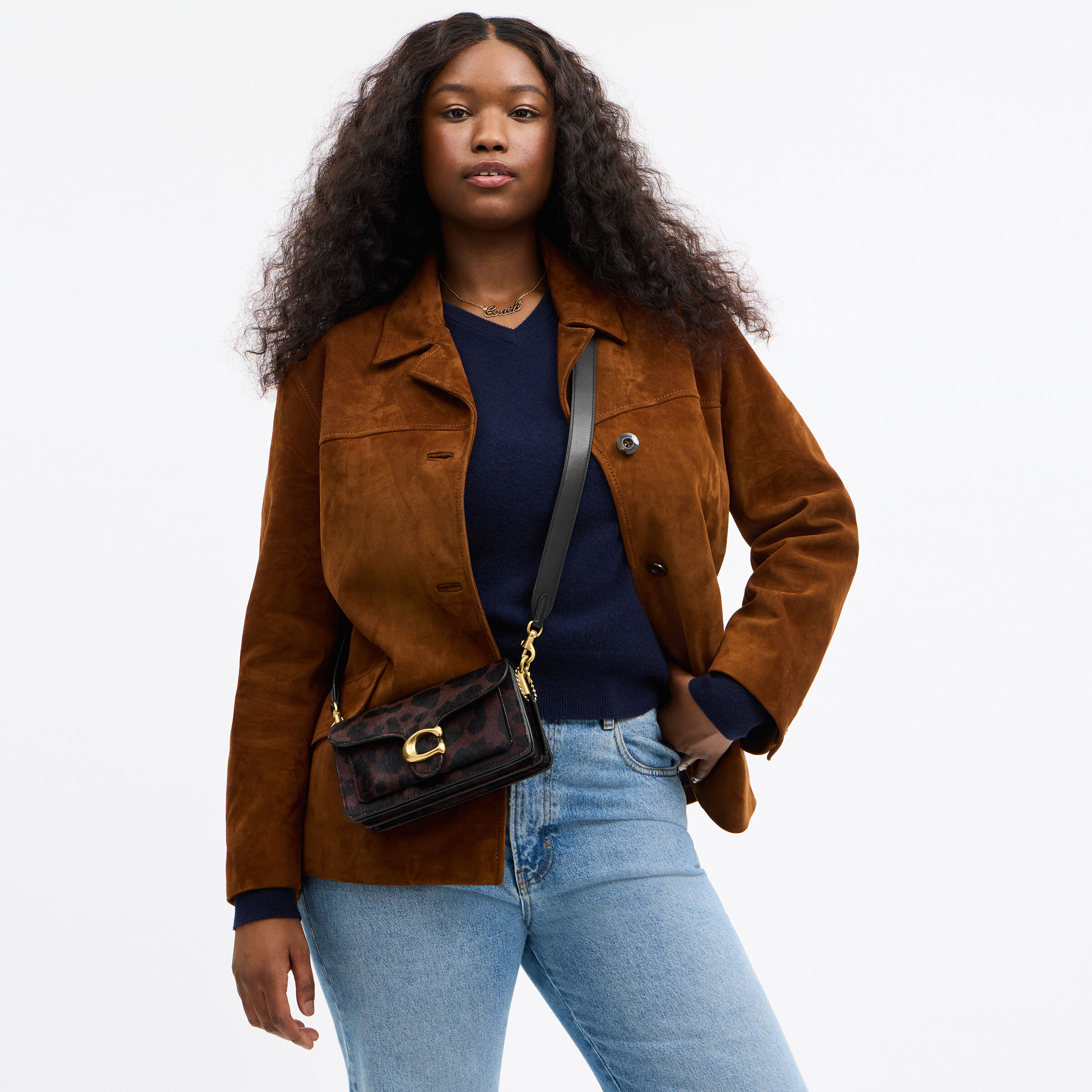 Buy COACH Tabby Shoulder Bag 20 In Haircalf With Leopard Print