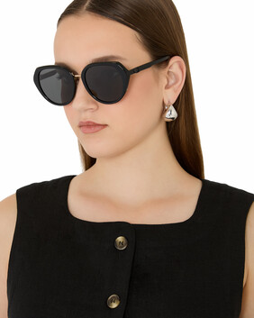 Cat Eye Frame Maxi C Thin Temple Sunglasses